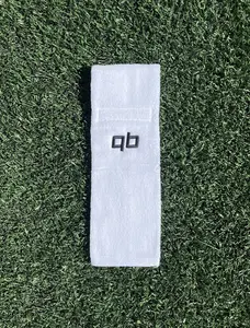 QB Towel - Embroidered Quarterback Towel for Training Practice and Games with QB Logo Design