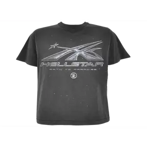 HELLSTAR CHROME LOGO T-SHIRT BLACK