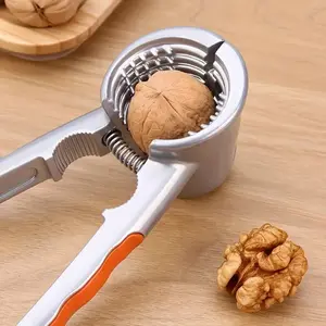Durable Metal Multi-Functional Nut Cracker - Opens Walnuts, Pecans, Chestnuts & Hazelnuts | Ergonomic Handle Nutcracker Pliers for Easy Shellin