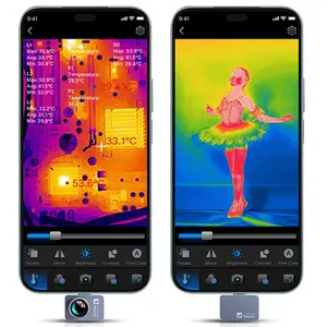 Thermal Camera for Android, P2 Pro Thermal Imager with Macro Lens, Infrared Camera With 256 × 192 IR Resolution, 15X Zoom, -4℉ to 1112℉ Temp Range Thermal Imaging Camera for Phone