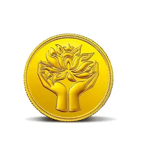 MMTC Pamp Lotus 1 Gram Gold Round - Large Card Assay