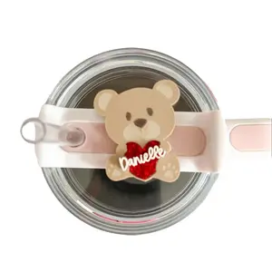 Teddy Bear 40oz Tumbler Topper - Personalize at Checkout