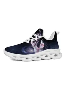 Exclusive Print Sports Shoes, Starry Sky & Fairy Design, Lightweight Comfortable, Perfect for Comic Con & Streetwear, Trendy Anime Shoes for Women