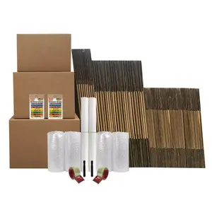 UBMOVE 7 Room Bigger Boxes Kit 78 Boxes with 44 Medium 24 Large 10 X-Large Boxes 120 Labels 110 Yards Tape 12 Bubble Roll Wrapping Paper Markers