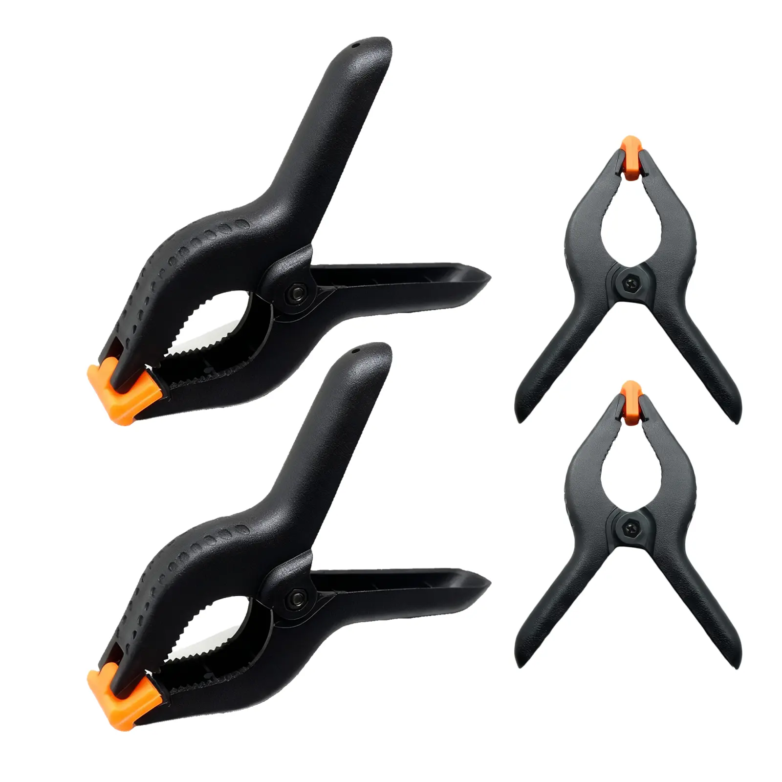 6-Inch Professional Heavy-Duty Spring Clamps - 2.5" Wide Jaw, Non-Marring Swivel Pads, 5LB Strong Clamping Force - Woodworking, DIY Crafts Grip Tool for Workshop & Home Projects