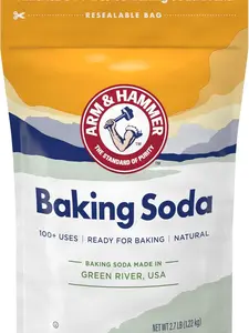 ARM & HAMMER Baking Soda Made in USA 2.7lb Bag Ideal for Baking Pure & Natural - Bake, Nata