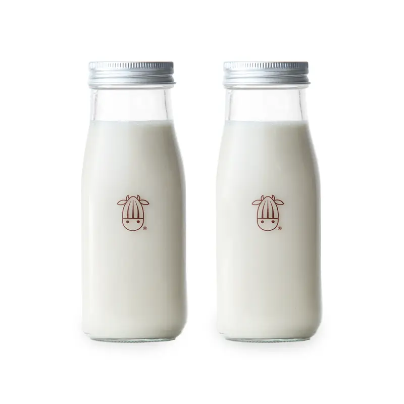 Glass Creamer Bottles - Set of 2