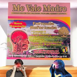 Me Vale Madre B12 Antioxidant Dietary Supplement with Vitamin B12, Includes 10 Microbacterias of 15 mL, Original Formula for Healthcare and Edible Fitness