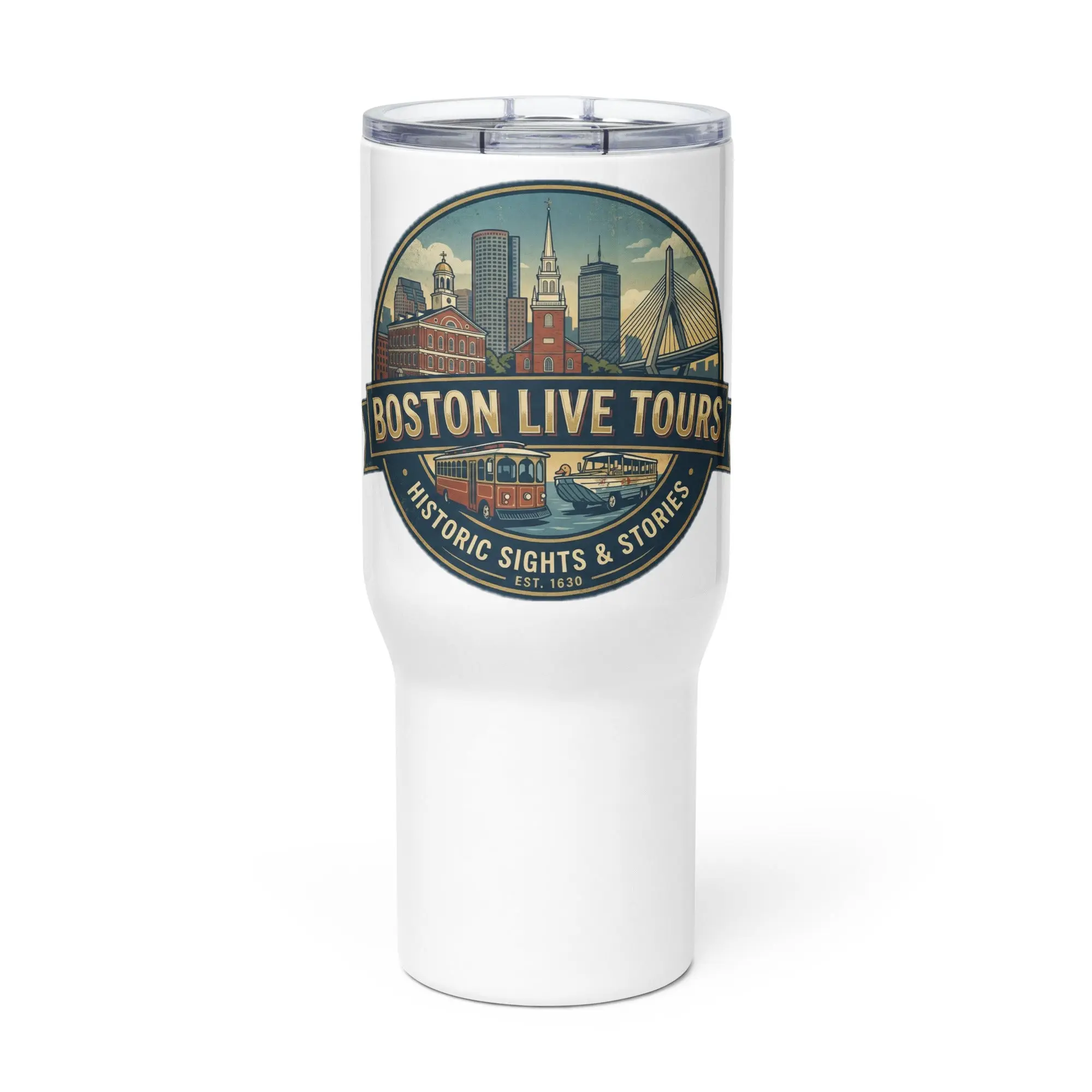 Boston Live Tours Travel mug with handle