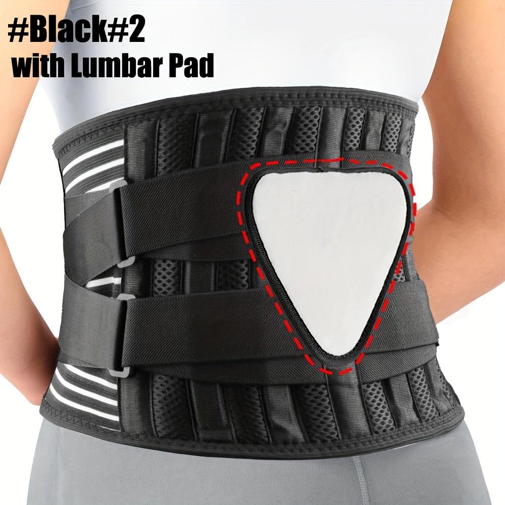 1pc Adjustable Dual Elastic Straps For Women & Men Breathable Lower Back Brace For Lower Back Support, Lumbar Support Belt With Lumbar Pad