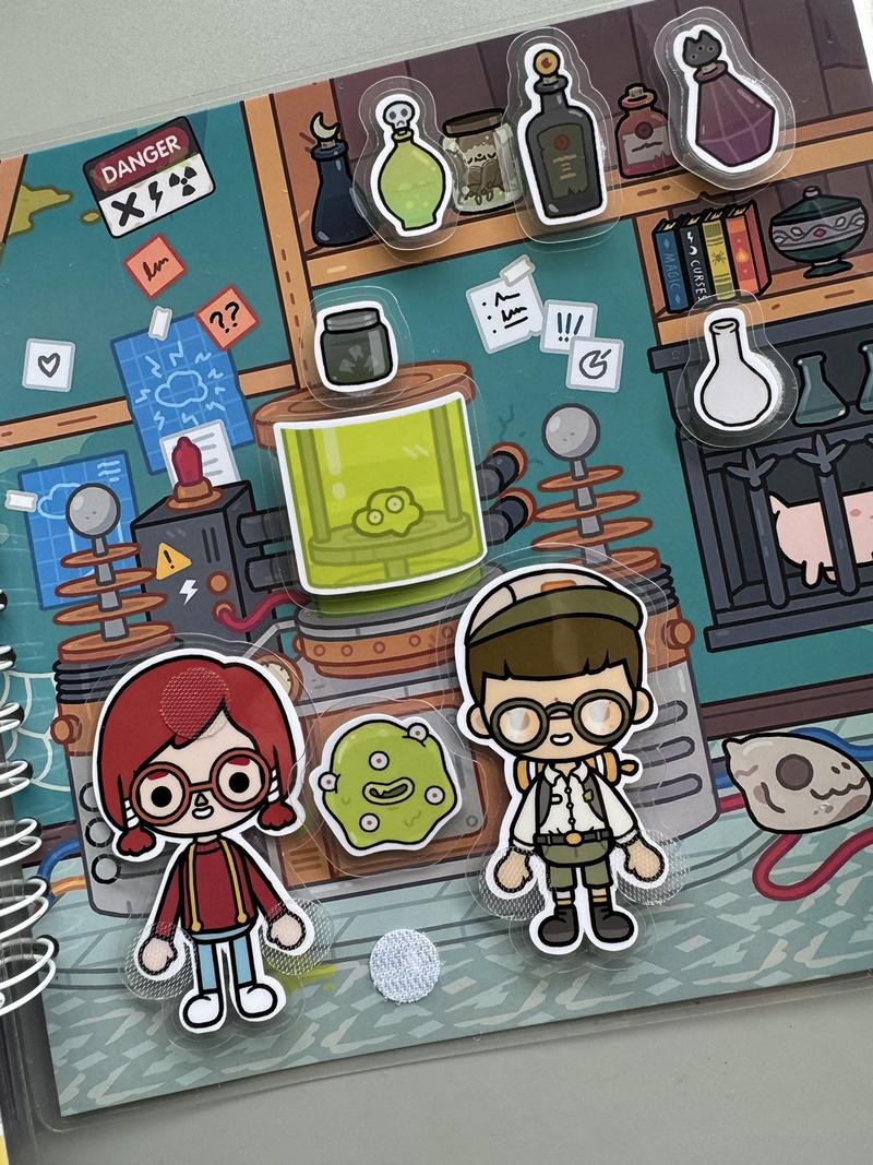 Halloween activity book, busy book, educational paper dress up dolls, toddler paper doll house, lulu printable paper dolls