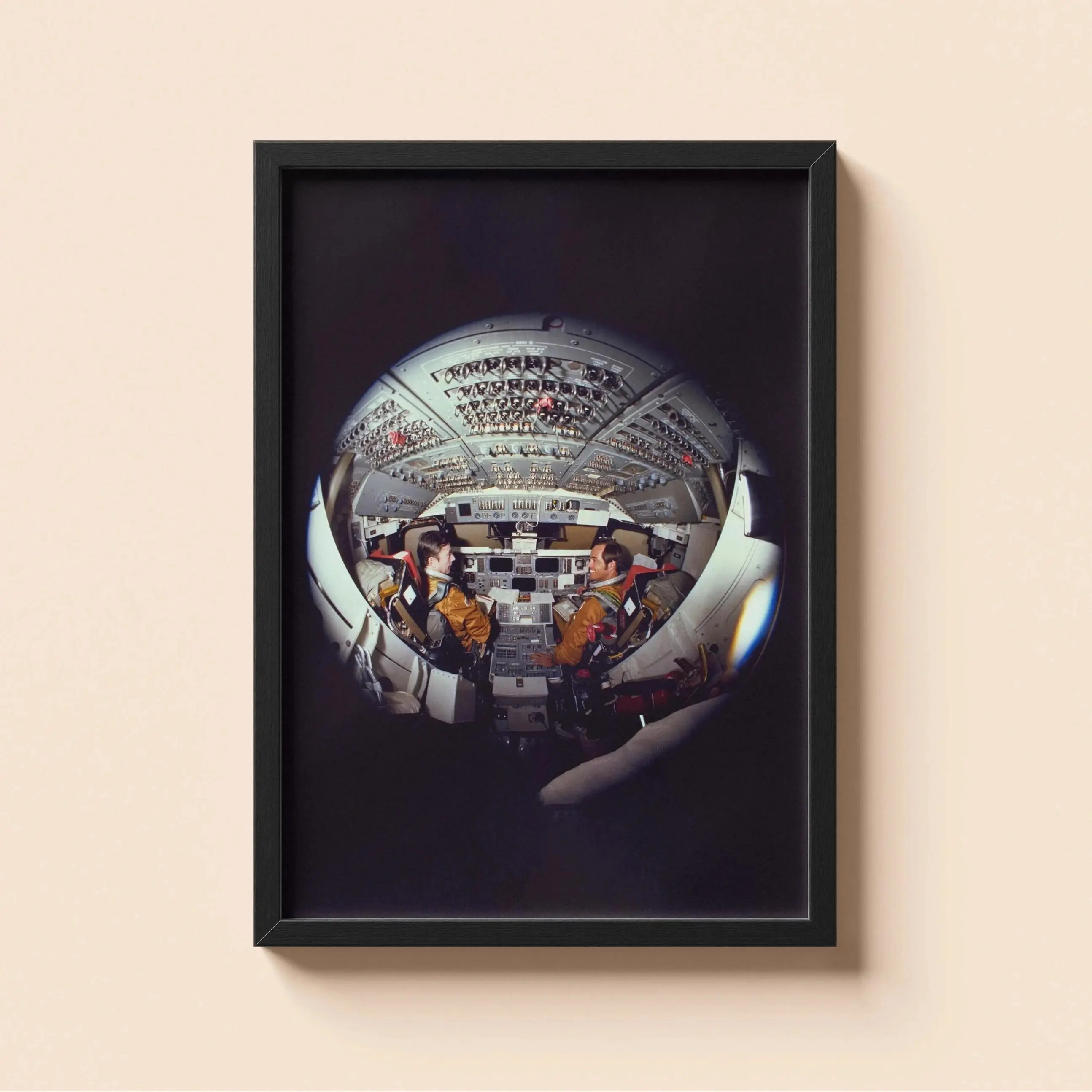 Vintage Space Shuttle Flight Deck Poster - Aerospace Artwork, Unframed Cockpit Wall Decor for Office, Man Cave, Space Fan Gift