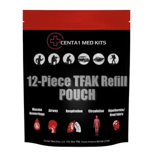 Centa1 Med Kits 12-Piece TFAK Refill Pouch