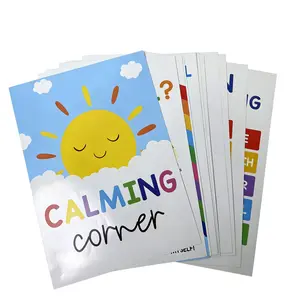 Emotion Identification Chart - Calming Corner Classroom Posters: Don't let children face emotional storms alone. When your heart is filled with sadness, this set of posters will offer you a comforting umbrella to shelter you.