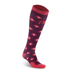Nurse Crosses Red Compression Sock