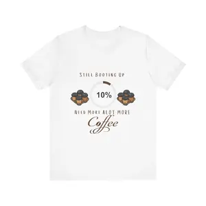 Coffee Lovers Short Sleeve Tee | Need More Coffee Shirt, Gift for Coffee Enthusiasts, Casual Wear, Unisex T-Shirt, Funny Drinking Tee, [...]