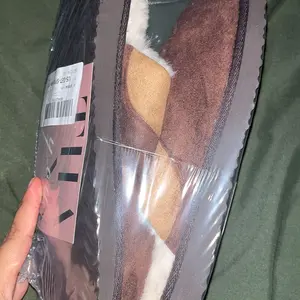 OOW Cowboy Boot Slippers for Men Western House Slippers Indoor & Outdoor Square Toe Chestnut Soft Faux Fur Lining Durable Cotton Fabric