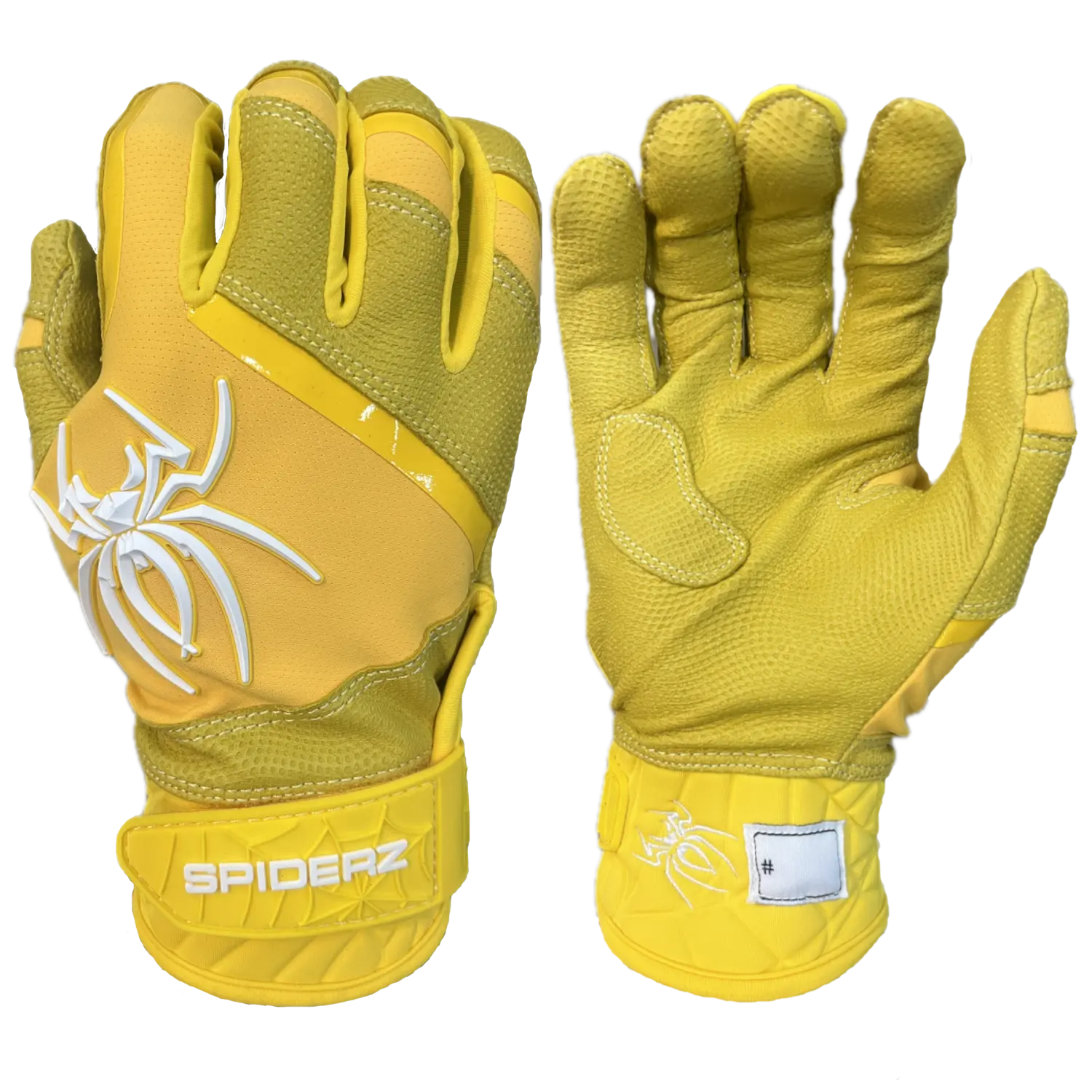 Spiderz PRO PREMIER Batting Gloves - Yellow/White Spiderz PRO PREMIER Batting Gloves - Yellow/White