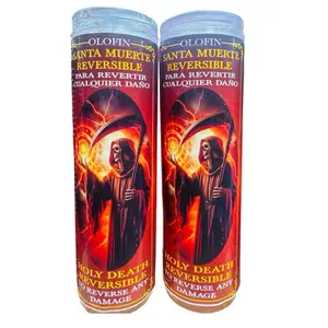 Veladora preparada Santa Muerte reversible