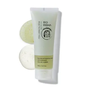 MIDHA RICE LOW PH HYDRATING CLEANSER WITH MUNG BEAN, 5.07fl.oz/150ml,Balanced pH Gel Cleanser, Hydrating, Soothing, Gentle Daily Cleanser