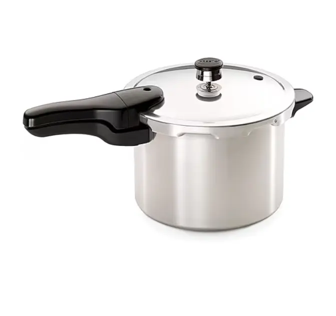 National Presto 6-Qt Aluminum Stovetop Pressure Cooker - Heavy-Duty, Durable, Fast-Cooking Kitchen Cookware for Home Meal Prep