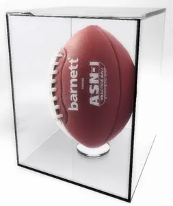 FixtureDisplays® Acrylic Sports Display Case 11.125" x 7.2" x 7.2" Football Collection Case 15143NEW-NF