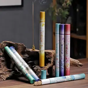 1Box/20g (35-40 Sticks) Floral Incense Sticks - Lavender, Rose, Osmanthus, Jasmine, Green Tea, Mugwort Aromatic Herbal Scent