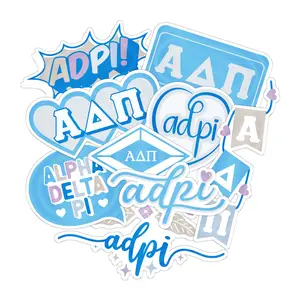 BBGreek Alpha Delta Pi - 10 PVC Waterproof Decals Stickers -Official Vendor
