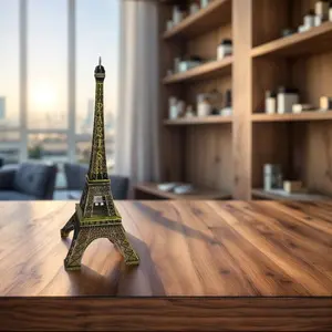 Eiffel Tower Metal Decorative Statue - Stunning Paris Replica for Cake Decoration, Tabletop Decor, Gifts, Parties, Home & Office Decoration