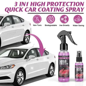 3 in 1 High Protection Quick Car Coating Spray, Car Paint Repair & Polishing Agent, Nano Crystal Coating Liquid