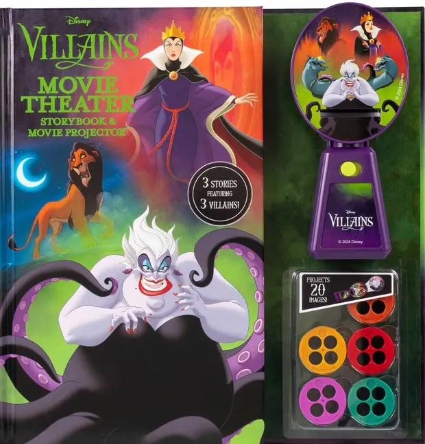 Disney Villains: Movie Theater Storybook & Movie Projector by Dienesa Le (Hardcover)