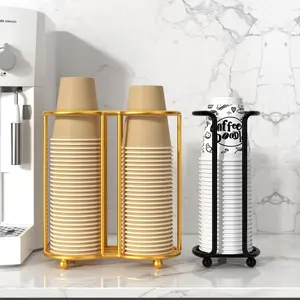 Disposable Paper Cup Holder, Water Dispenser Cup Rack, Kitchen Home Desktop Storage Organizer, Convenient Single-Use Cup Stand