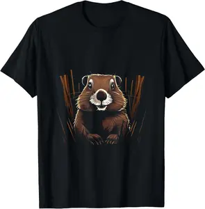 100% Cotton Marmot Wildlife Colorful Marmot Lover Wildlife Animal T-Shirt