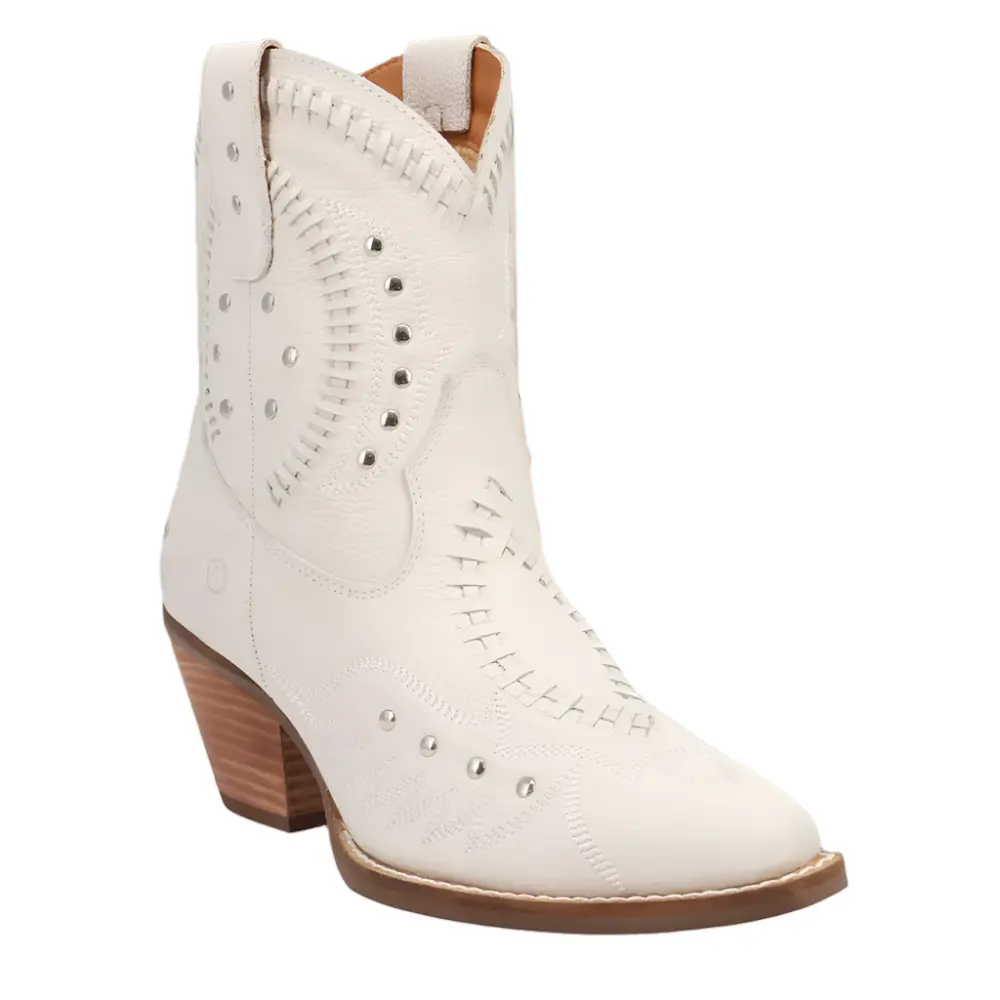 DI2206_WH Dingo Women's Precious Leather Boot - White