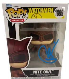 Patrick Wilson Authentic Autographed Nite Owl Watchmen 1899 Funko Pop Figure