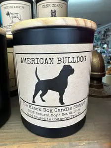 American Bulldog Candle