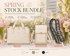 [NEW] Ampere Creations [Limited Bundle] SPRING STOCK - Ivy Biodegradable Vegan Leather Satchel and Maggie Biodegradable Cellphone Mobile Credit Card Crossbody