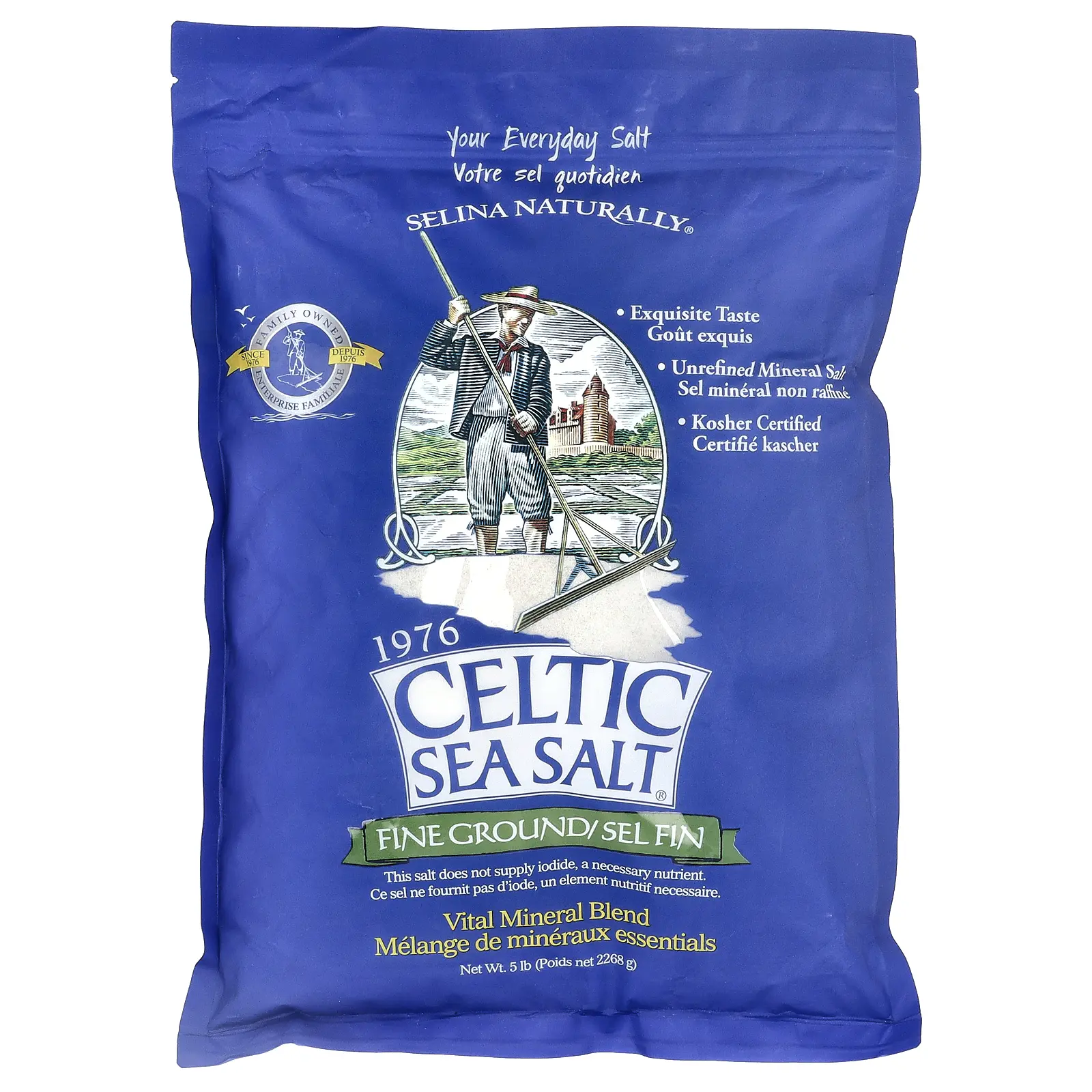 Celtic Sea Salt Fine Ground, Vital Mineral Blend, 5 lb (2,268 g) Celtic Sea Salt Fine Ground, Vital Mineral Blend, 5 lb (2,268 g)