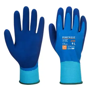 PORTWEST Liquid Pro Waterproof Grip Latex Gloves - AP80