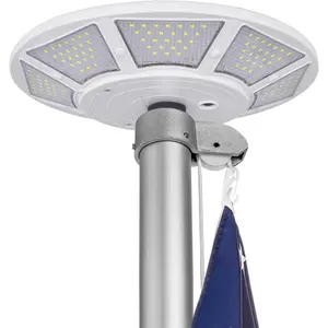 Flag Pole Light Solar , Flagpole Lights  200 LED 2000lm Up to 12 Hrs, Flag Light for  Outdoor 15 to 25 Ft Flagpoles (White)