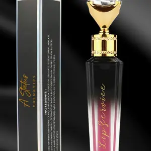 A Status Cosmetics Luxury Lipgloss - Moisturizing Long-lasting Lipgloss for Hydrated Lips - Glossy Finish - Everyday Makeup Cosmetic - Lipstick