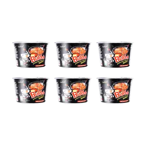 SAMYANG Spicy Chicken Flavor Noodles - 6 Pack (105g Each) | Korean Instant Noodles | Super Value Bowl