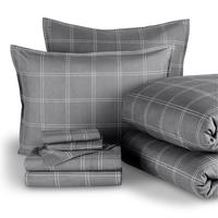 Modern Plaid - Grey/White