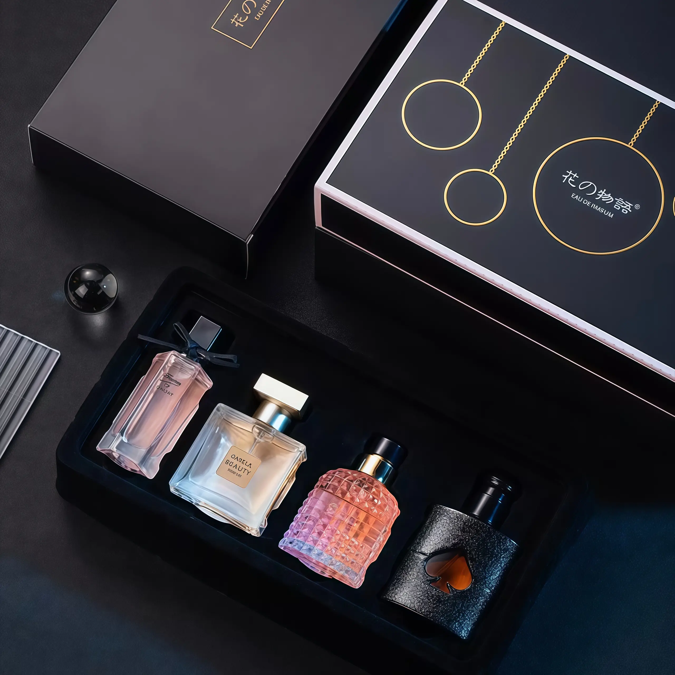 ANGEL ELVES Women's perfume set - 30mL*1+25mL*3 - A flowery mix of orange blossom, jasmine, lemon, cedar, and vanilla-perfume for women-long lasting perfumes-perfect birthday gift-vanilla perfumes-great holiday gift-perfumetiktok-perfume gift bundle blend