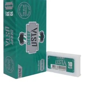 100 Blades pack Double Edge Safety Razor Blades Derby Usta for safety razors shaving