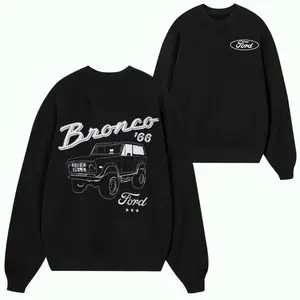 Ford Bronco 66 Sweatshirt, Vintage American Car Hooded Sweatshirt, Vintage Truck Apparel, Vintage Ford Bronco Sweater, Gift for American Car Lover