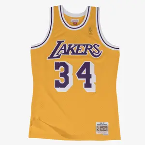 Shaquille O'Neal Los Angeles Lakers 1996-97 Gold Swingman Player Jersey