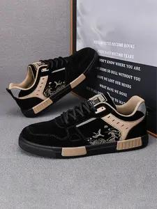 Stylish Comfortable Sneakers for Men, Plus Size Casual Low Top Lace-Up Sports Shoes, Athletic Gym Sneakers, for Daily Wear and Outdoor Activities, Athletic Sneakers, All Season Sneakers