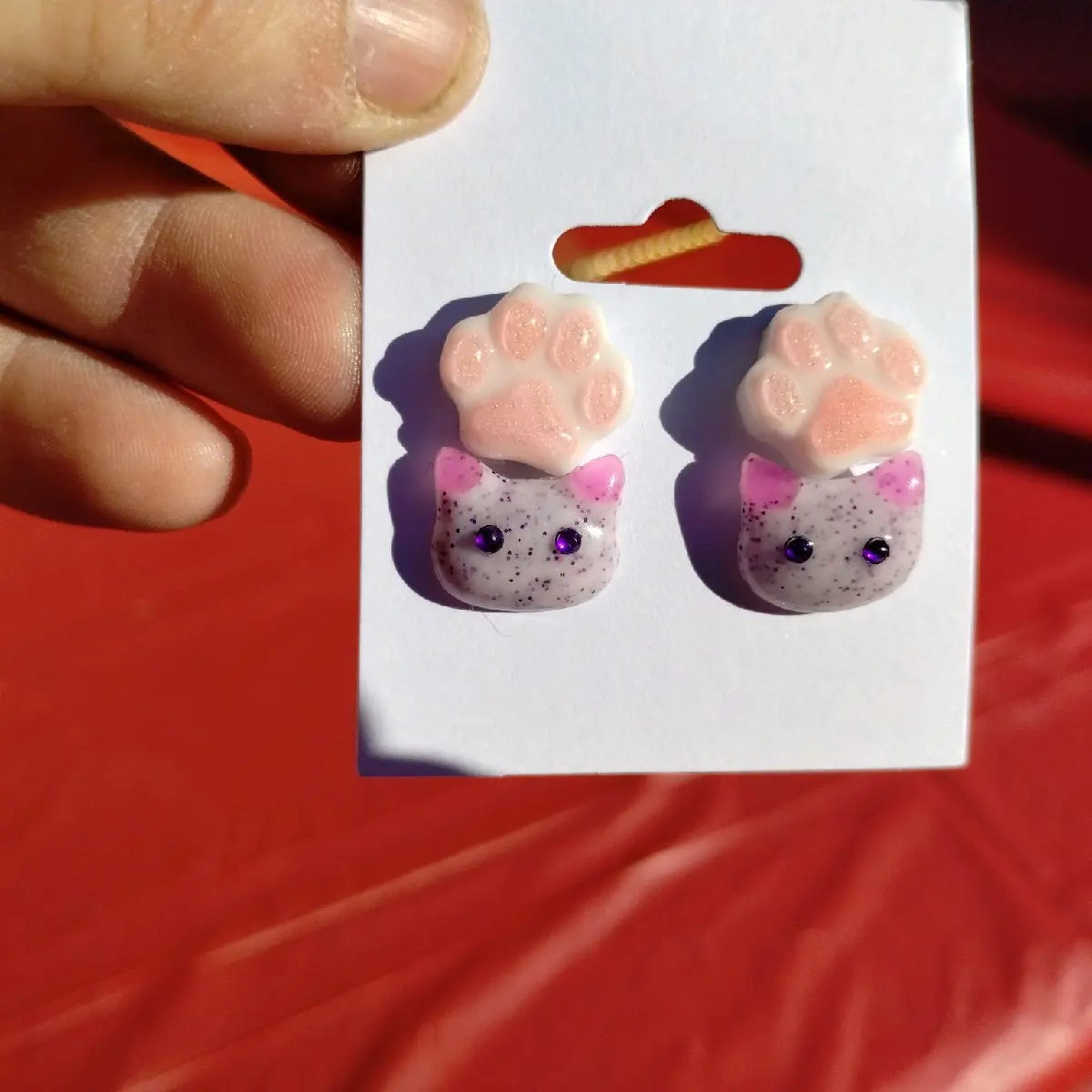 fur baby earrings