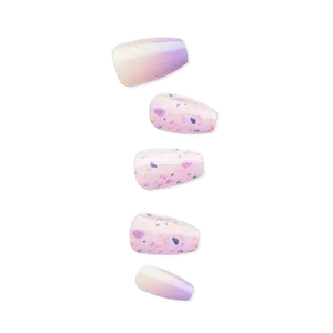Impress Design No Glue Fake Press On Nails- All I Want | Design, Multicolor, Medium, Coffin, Manicure